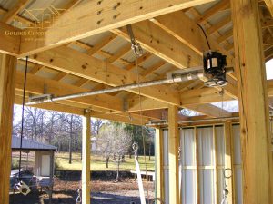 Boat Lift Image - Boat Dock 'Reel Good Time' by Golden Construction