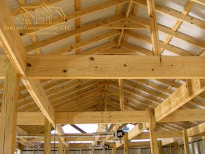 Roof Framing - Boat Dock 'Reel Good Time' by Golden Construction